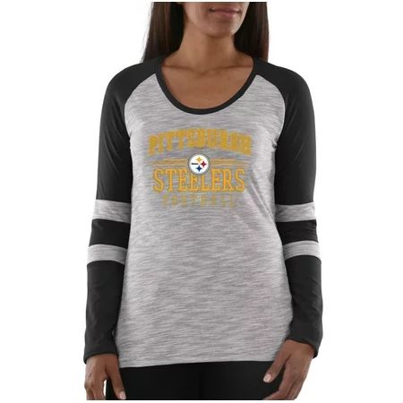NFL Pittsburgh Steelers Max Action Women's Long Sleeve Scoop Neck Tee | Walmart (US)