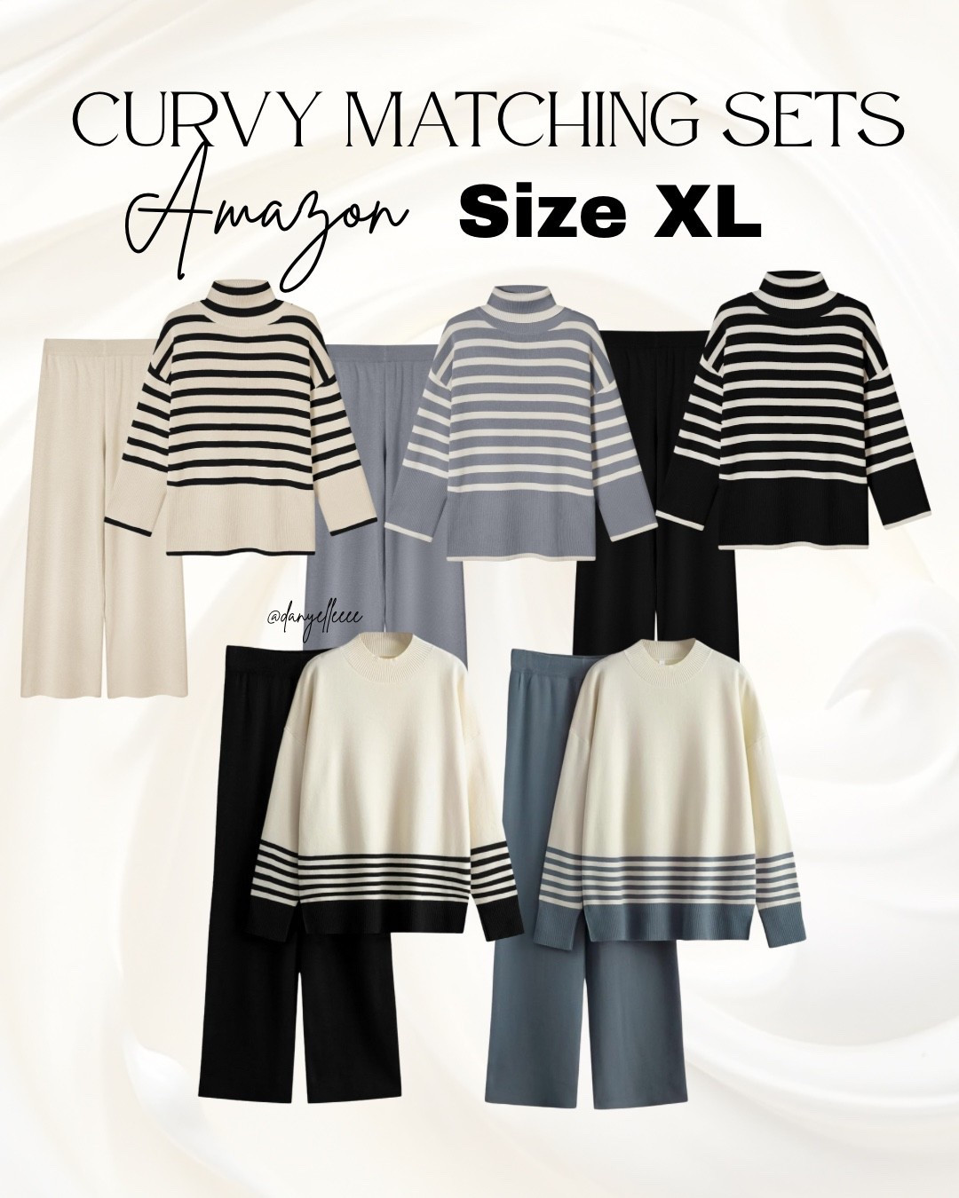 5 striped neutral / grey / black matching sets 🫶🏻✨🩶 perfect for airport and travel styles + thanksgiving outfits + winter and holiday loungewear. 

Curvy, plus size, midsize, size xl, amazon, affordable, sets, matching sets 

#LTKMidsize #LTKSaleAlert #LTKOver40
