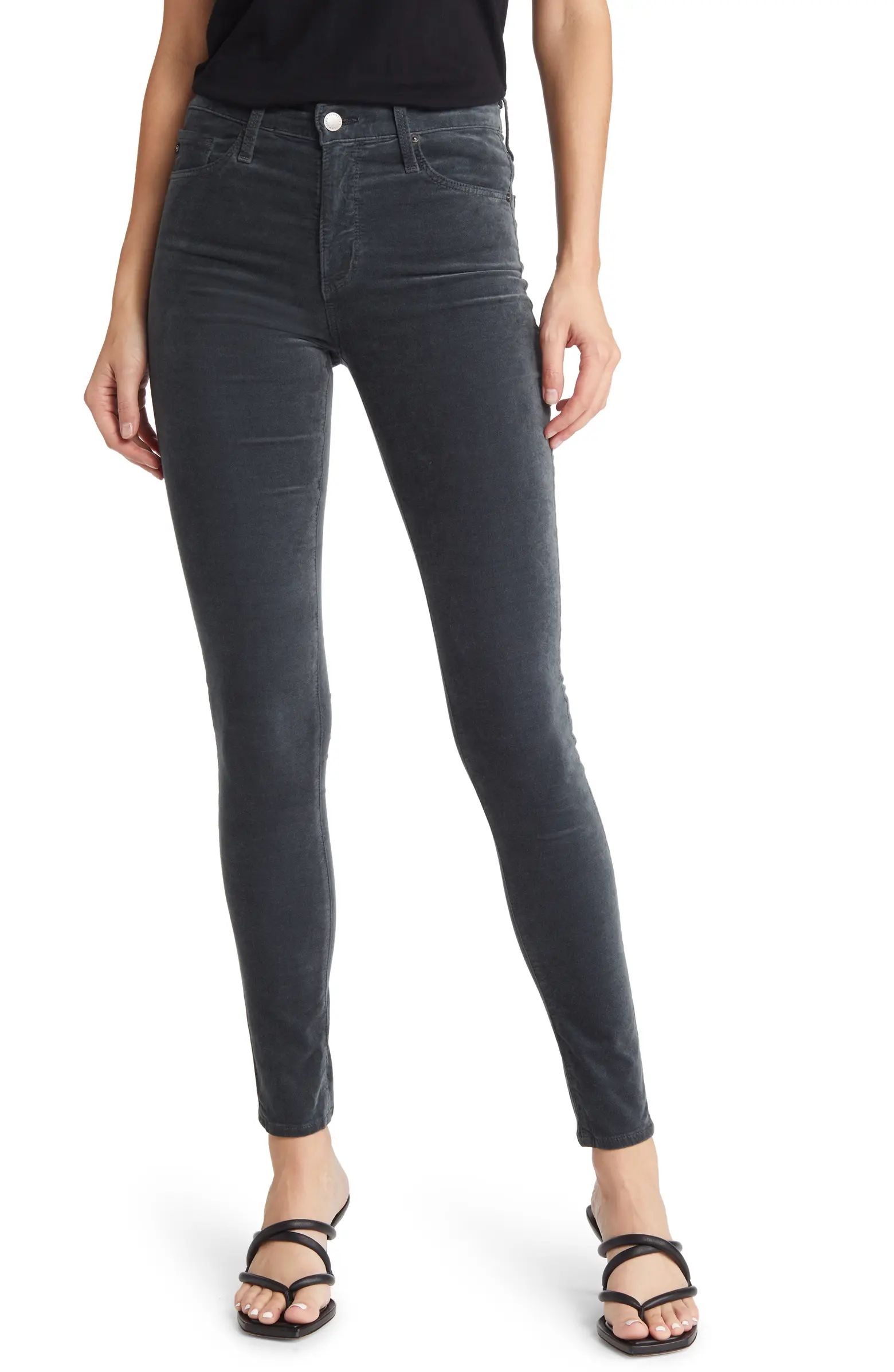 The Farrah High Waist Velvet Jeans | Nordstrom