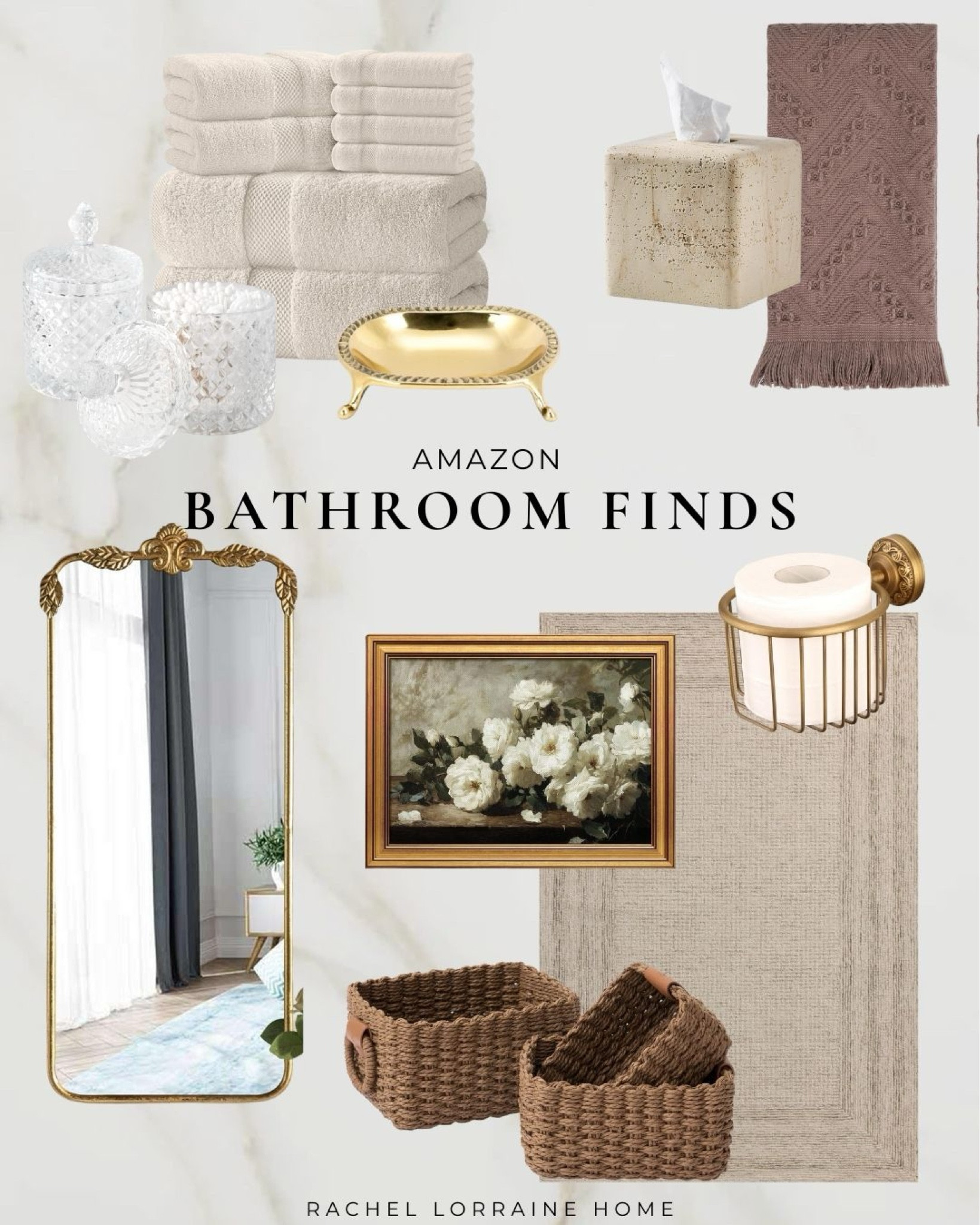 Amazon Bathroom Decor Ideas ✨Looking for bathroom decor ideas that feel classic, calm, and elevated? These Amazon bathroom finds combine timeless style with smart bathroom organization. Perfect for small bathroom ideas, guest bathroom decor, or primary bathroom upgrades—featuring neutral accessories, polished storage, and affordable bathroom decor that looks high-end and works for real life  

#LTKHome