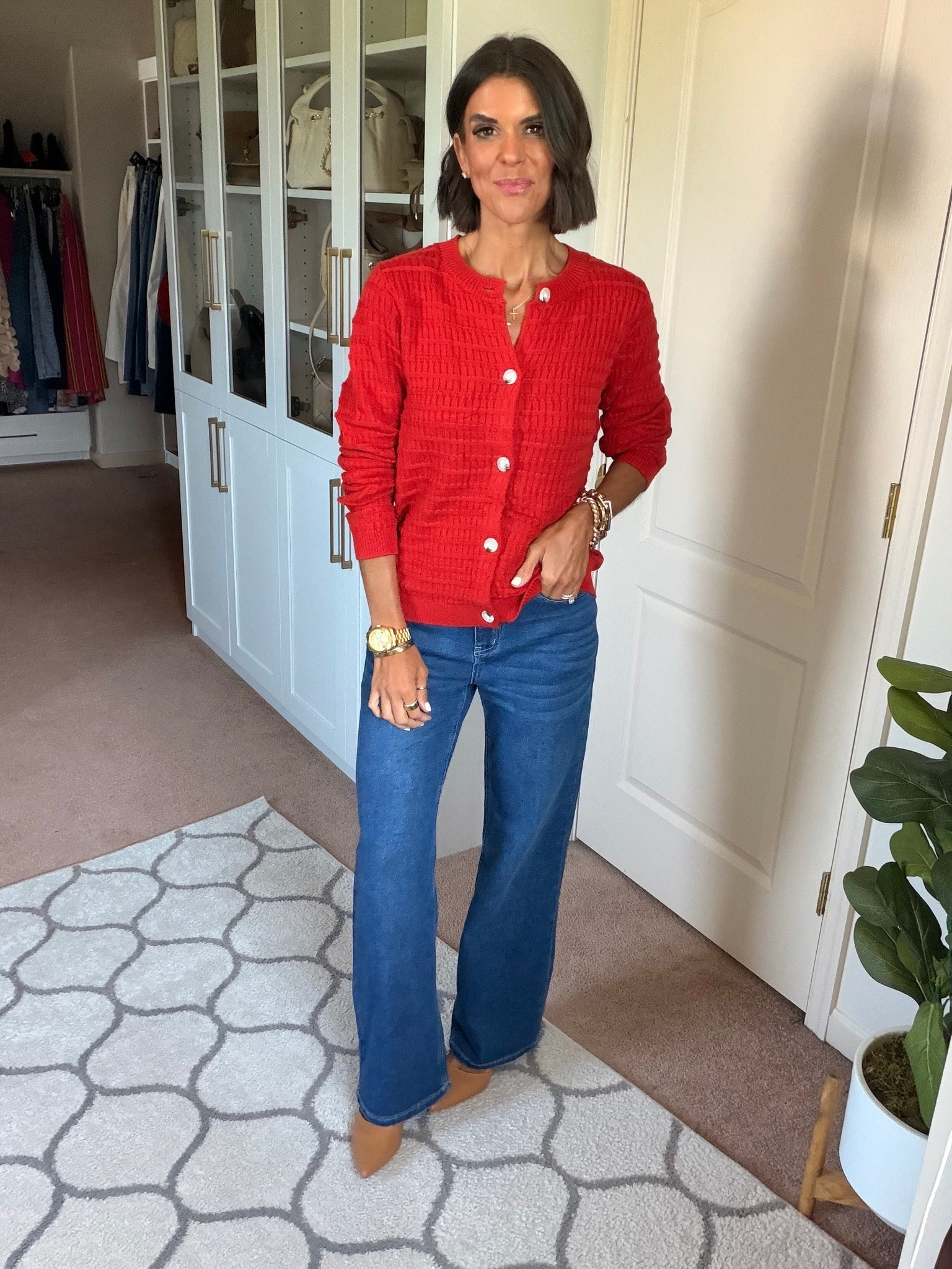 Size small in sweater. Xs in jeans

#LTKgrwm #LTKootd #LTKdayinmylife