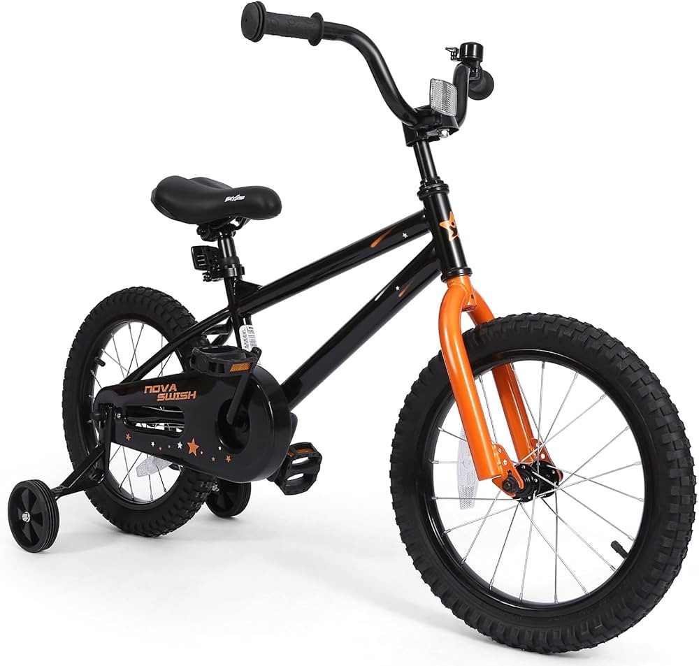 Kids Bike with Training Wheels, BMX Bicycle with Pedals for 2-4 Year Old Boys Girls, Birthday Gif... | Amazon (US)
