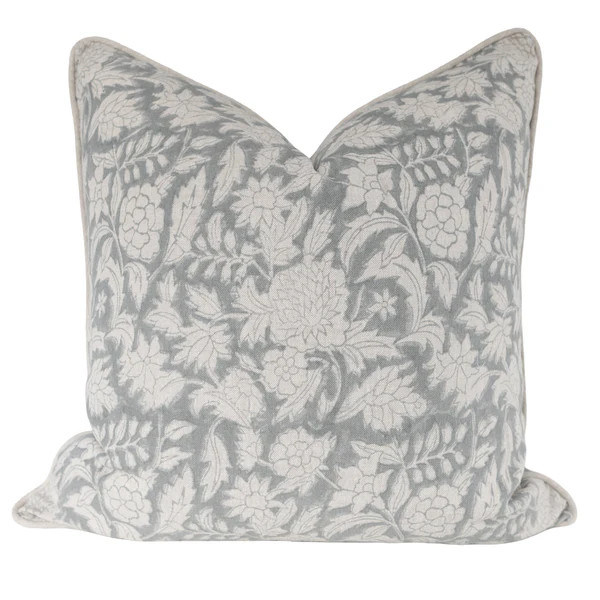 Lucie Dusty Blue Pillow Cover | Laurel & Blush