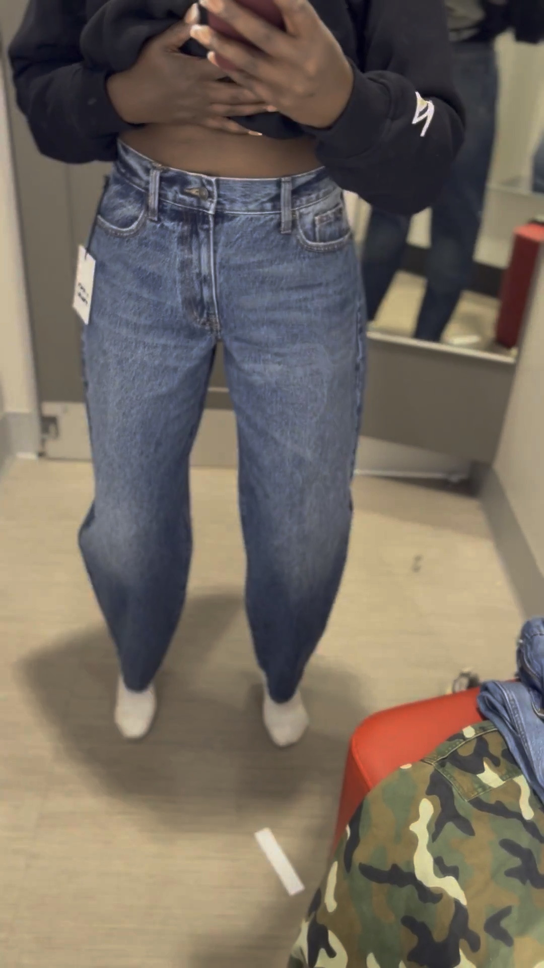 KBB x Target - Barrel Jeans
I’m wearing a size 2! They’re very oversized! I ended up purchasing the 4 which is my normal size. 

#LTKFindsUnder50 #LTKSaleAlert #LTKStyleTip