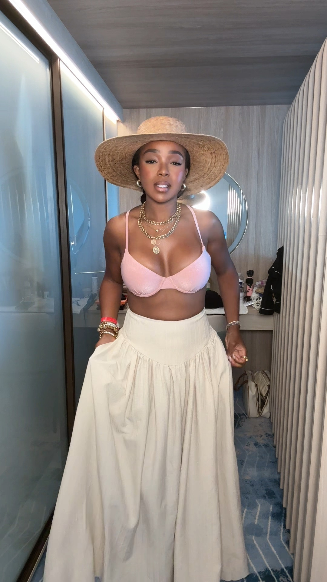 Swim look for the cruise

Medium bikini
Small skirt 

#LTKFindsUnder50 #LTKBeauty #LTKTravel