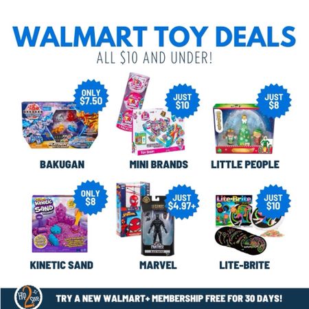 Walmart just launched so many hot toy deals $10 and under! Shop our favorite pics from Mini Brands, Marvel, and so much more! 🙌🏼🎉

#LTKHoliday #LTKkids #LTKGiftGuide