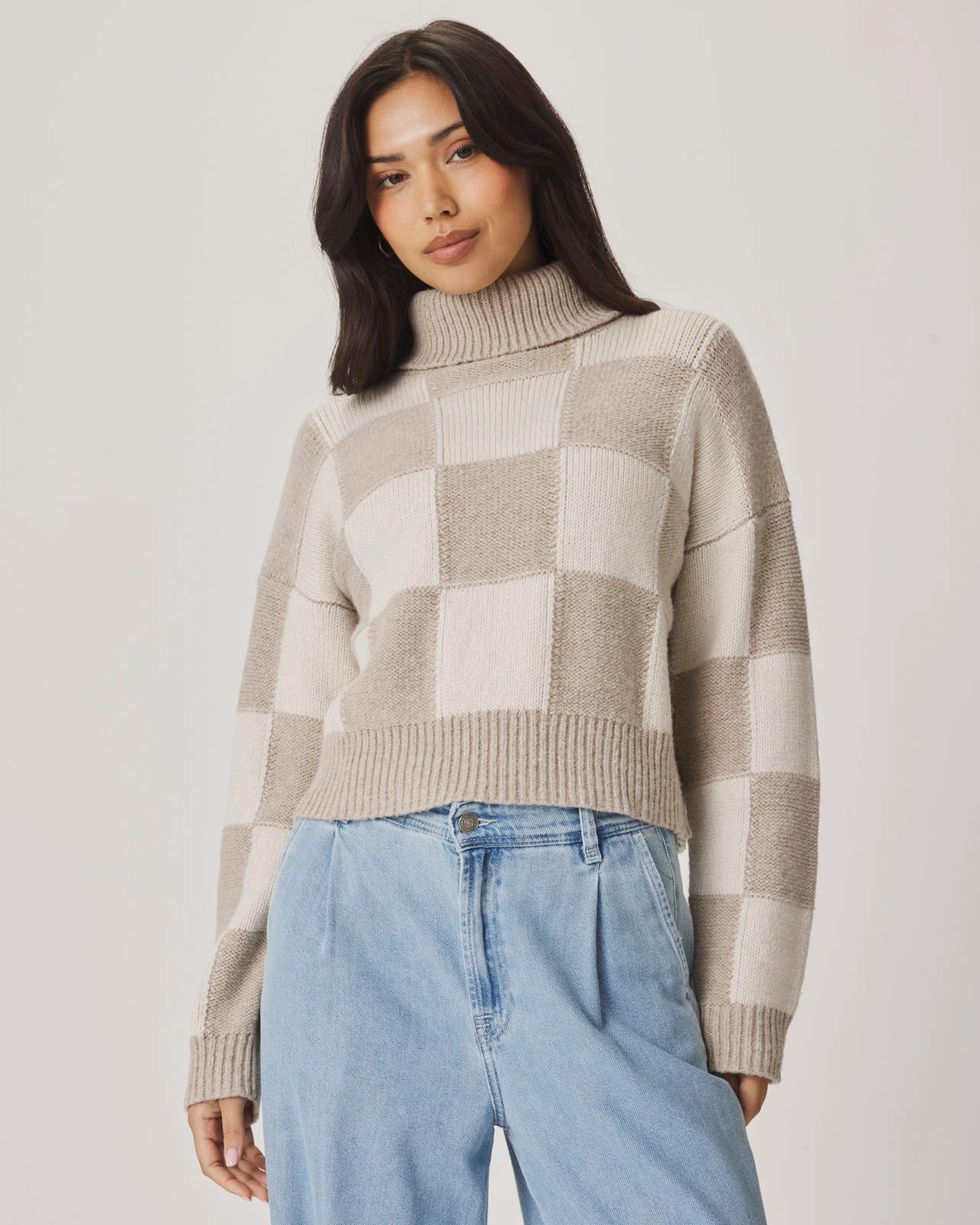 Thea Checkerblock Sweater | Splendid