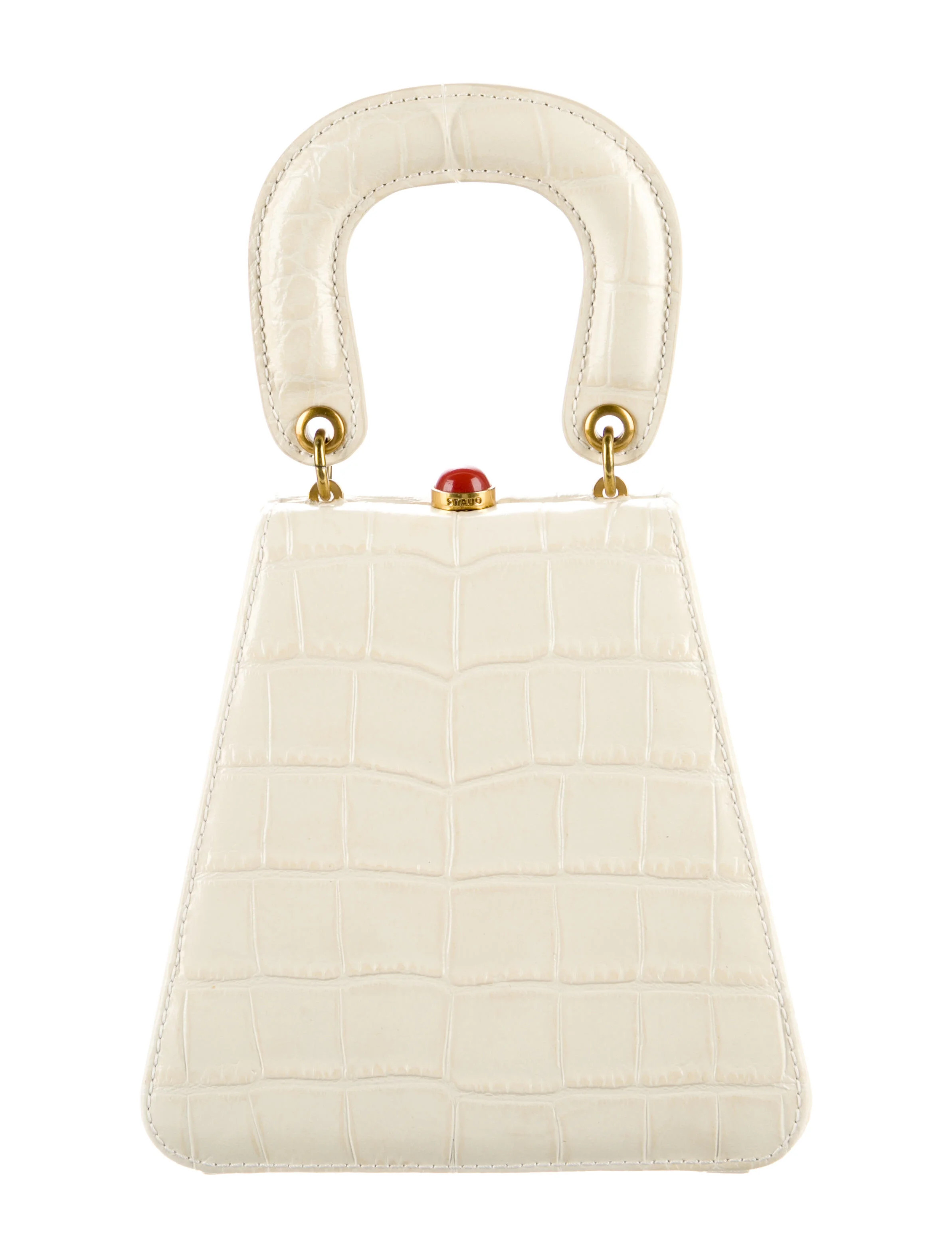 Embossed Leather Handle Bag | The RealReal