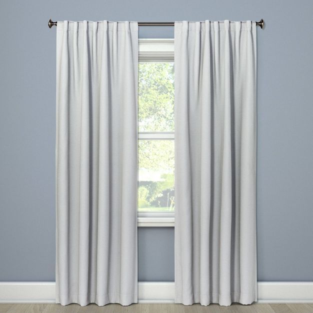 1pc Room Darkening Small Check Window Curtain Panel - Threshold™ | Target
