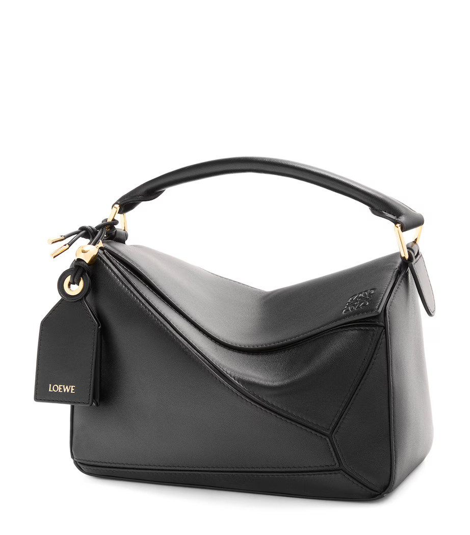Small Leather Featherlight Puzzle Top-Handle Bag | Harrods