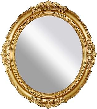 OMIRO Decorative Wall Mirror, Vintage Hanging Mirrors for Bedroom Living-Room Dresser Decor, Oval... | Amazon (US)