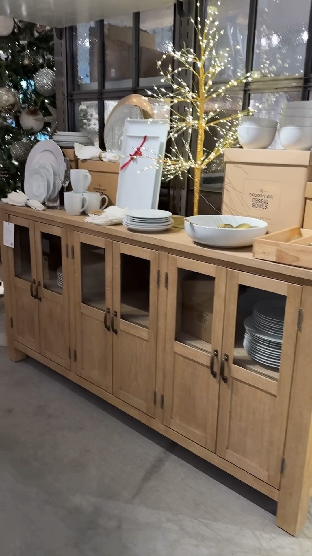 A true modern farmhouse staple! 🤎 The Toscana Buffet from Pottery Barn is beautifully neutral, classic, and elevated with its warm wood finish, glass-front cabinets, and timeless design. ✨ It adds effortless character while offering gorgeous storage for dining or everyday living. Even better—it’s currently on sale, making it the perfect time to invest in a high-quality piece you’ll love for years. Linked to shop! 🤗 #PotteryBarn #ModernFarmhouse #Sideboard

#LTKSaleAlert #LTKHome