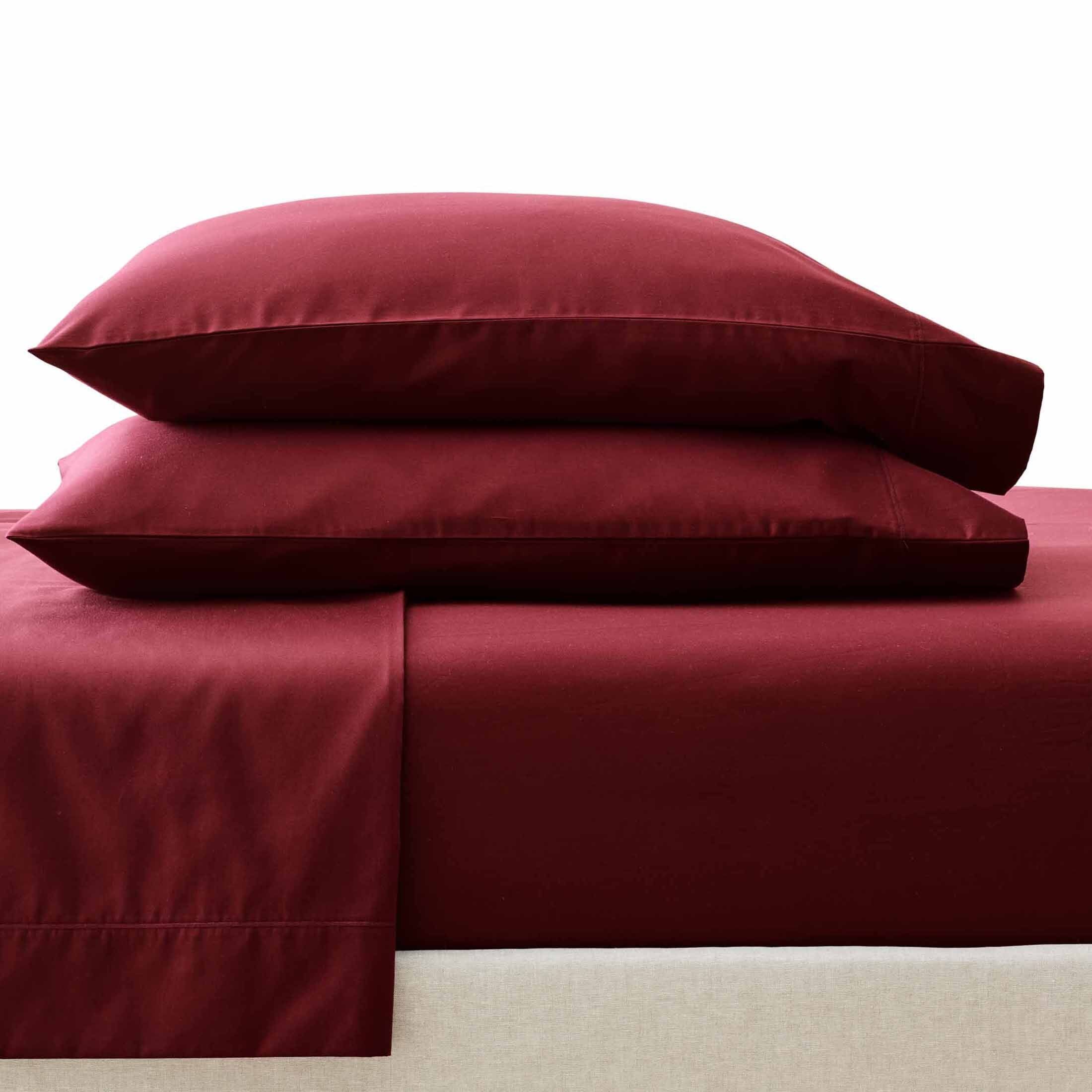 Better Homes & Gardens 400 Thread Count Performance Hygro Cotton Sheet Set, Deep Redwood, Queen | Walmart (US)