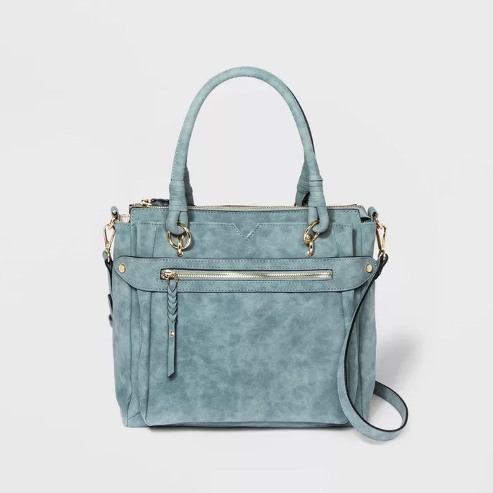 Target/Women/Women's Accessories/Women's Handbags/Satchels‎VR NYC Magnetic Closure Denim Woven ... | Target