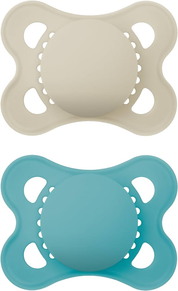 MAM Original Matte Baby Pacifiers, Binky for Boys 0-6 Months, BPA-Free Silicone Nipple, Easy to C... | Amazon (US)