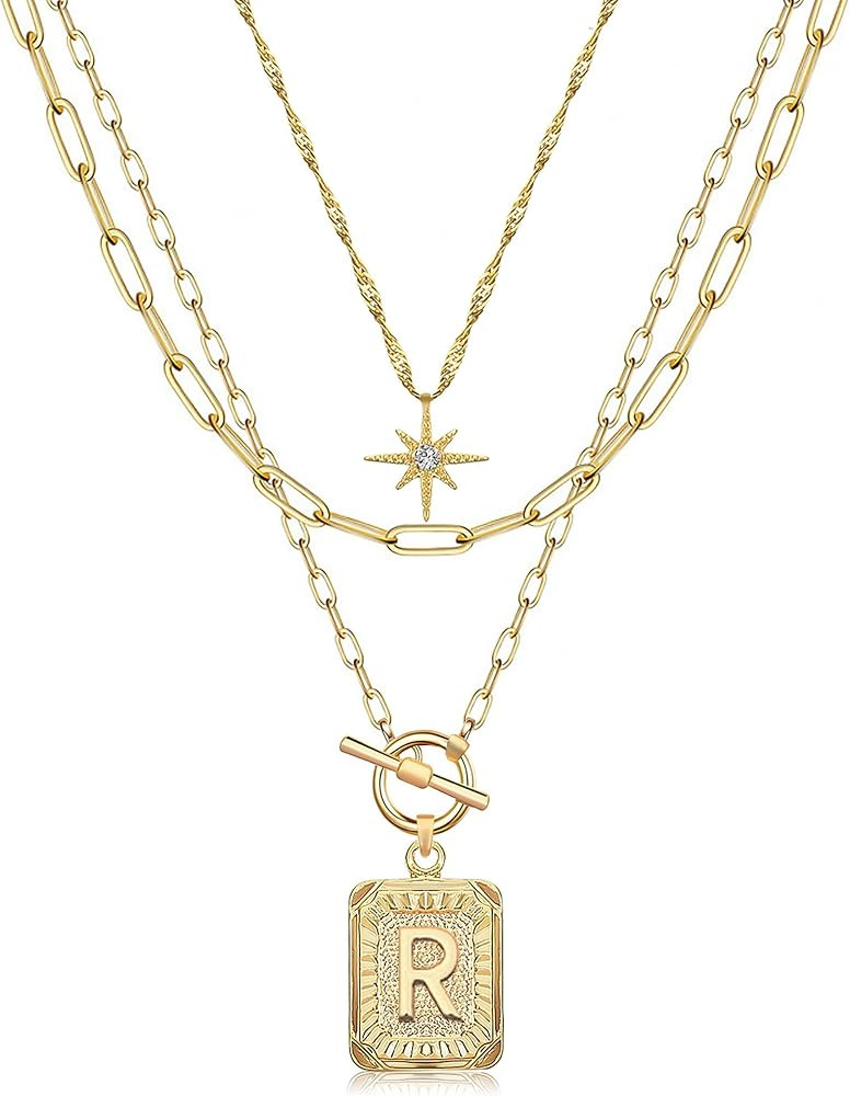 MJartoria Layered Initial Necklaces for Women | Amazon (US)