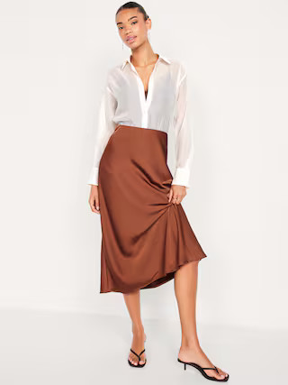 Loose Button-Down Organza Tunic Shirt | Old Navy (US)