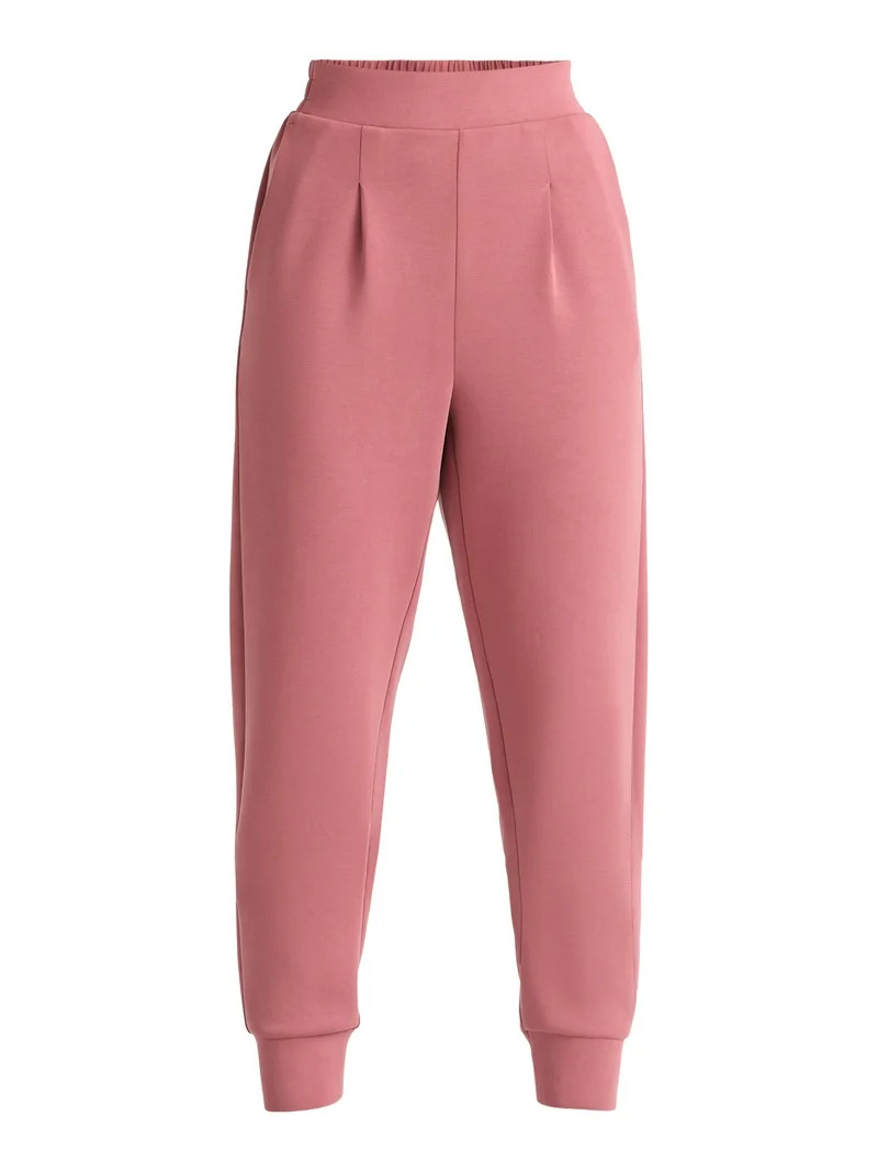 Avia Women's and Women's Plus ScubaKnit Pleat Joggers with Pockets, Size XS-4X | Walmart (US)
