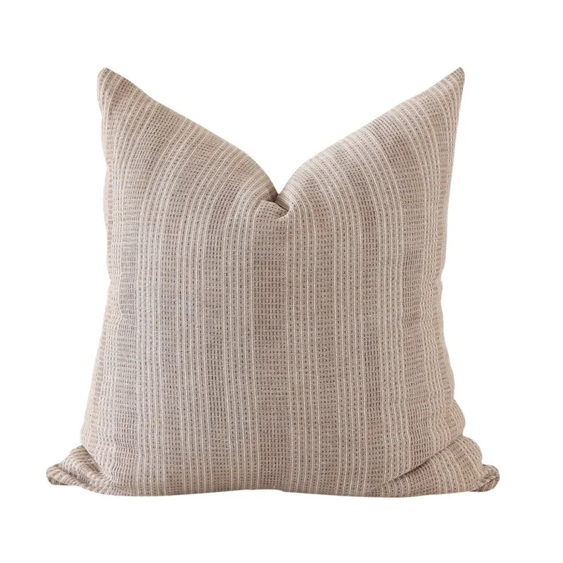 Hmong Throw Pillow • Brown Stripe Pillow Cover • Thailand Accent Couch Pillow • Neutral War... | Etsy (US)