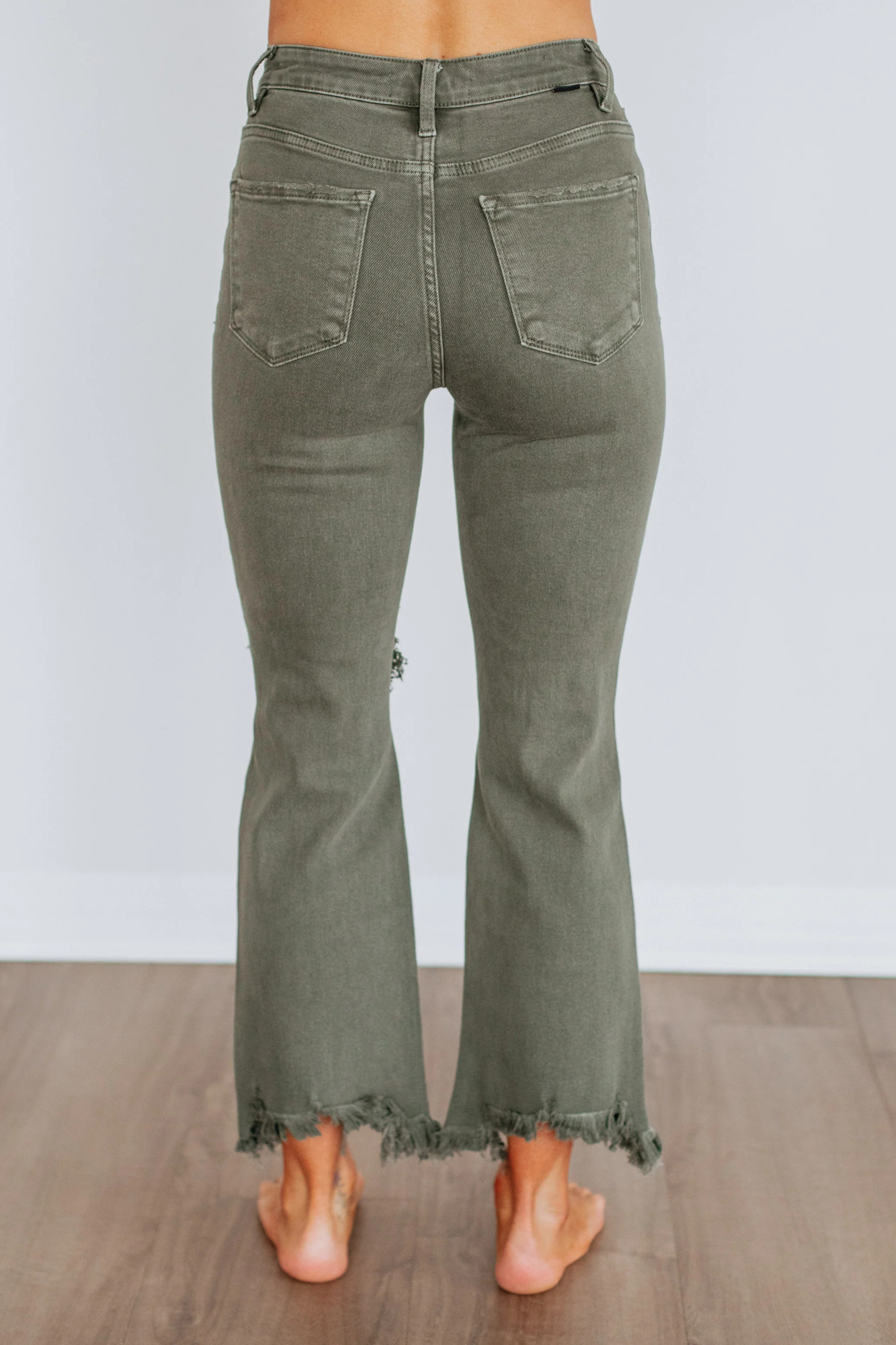Rudy Risen Jeans - Dark Olive | Wild Oak Boutique