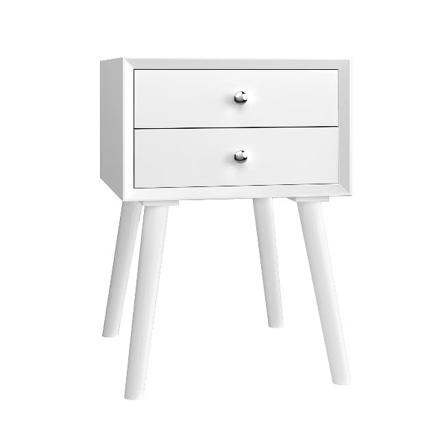 Costway End Table W/Drawers and Storage Wooden Mid-Century Accent Side Table Multipurpose for Bed... | Target