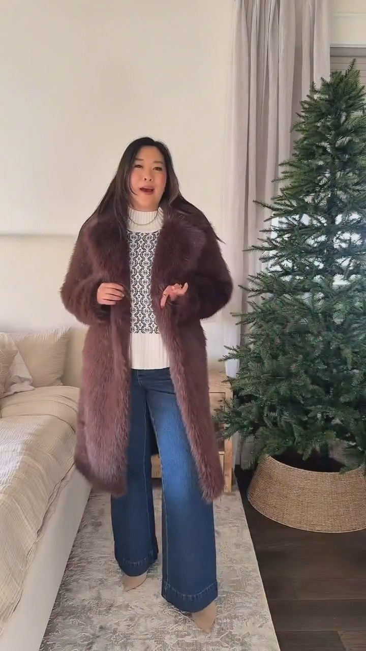 Sweater: Large
Trouser Jeans: 8
Faux Fur Jacket: S/M

women’s sweaters, faux fur jacket, winter style, trendy outfit, holiday ootd, holiday outfit, cozy style 

#LTKootd #LTKSeasonal
