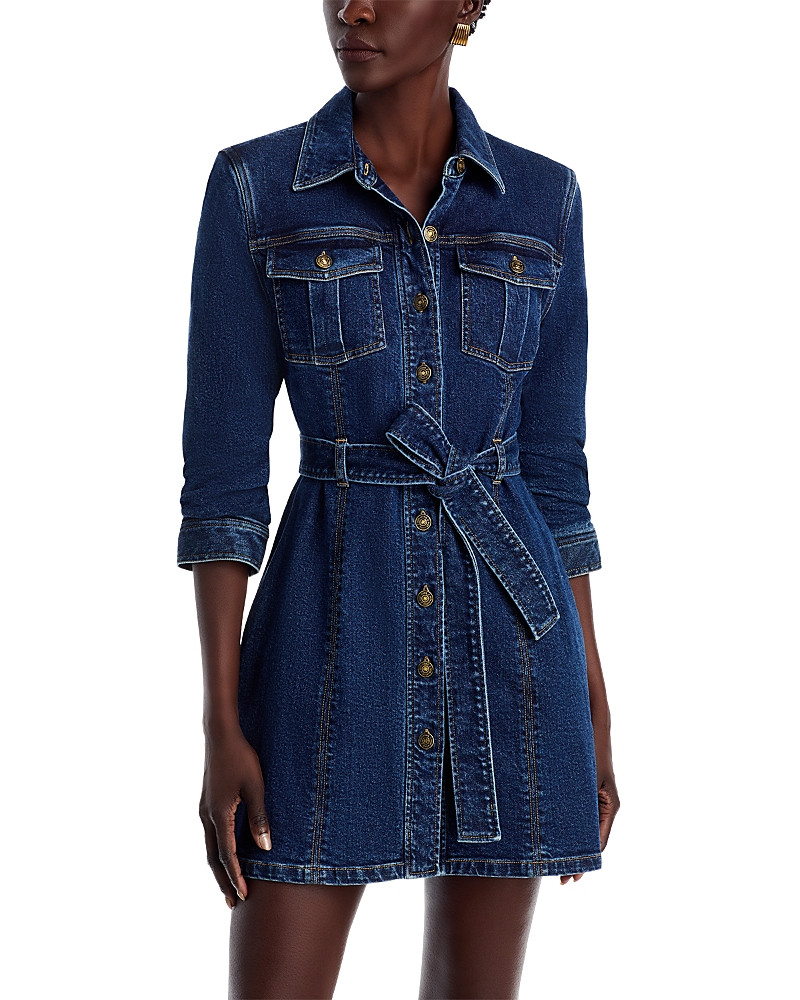Cinq a Sept Clea Button Front Denim Mini Dress | Bloomingdale's (US)