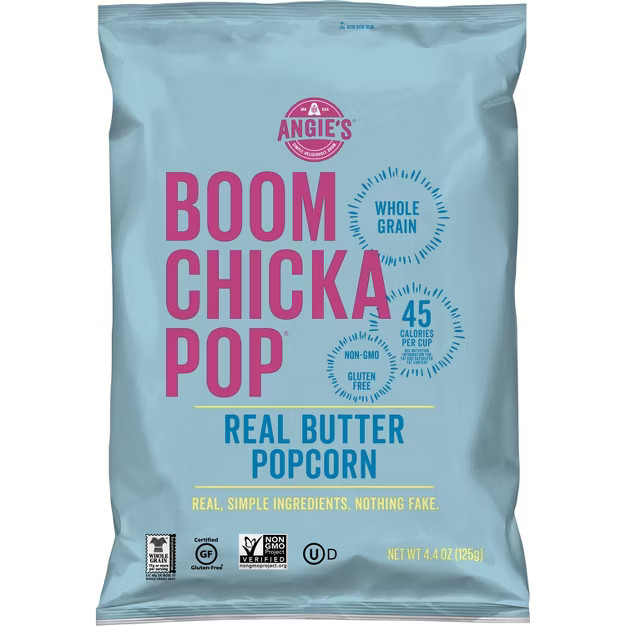 Angie's Boomchickapop Real Butter Popcorn - 4.4oz | Target