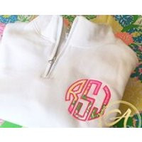 Customizable Lilly Pulitzer Monogrammed Regular or Greek Quarter Zip | Etsy (US)