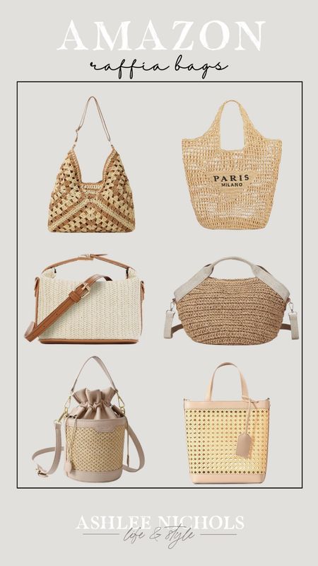 Amazon raffia handbags