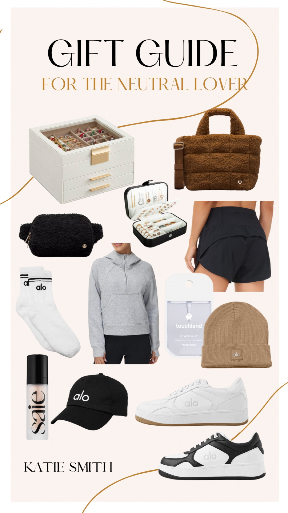 Another simple yet effective gift guide for the neutral lover!

Alo yoga | lululemon | lululemon dupe| lululemon scuba hoodie | Saie Sephora | Alo beanie | lululemon crossbody fleece | neutral athletic wear | Sephora gifts | jewelry box | travel jewelry box 

#LTKbeauty #LTKfindsunder100 #LTKGiftGuide