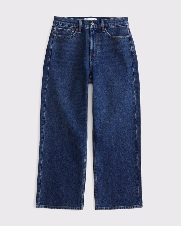 Mid Rise Cropped Slouchy Jean | Abercrombie & Fitch (US)
