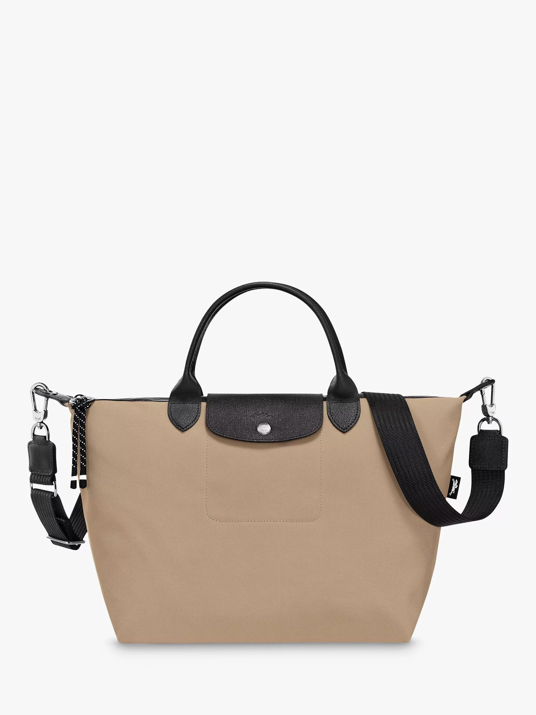 Longchamp Le Pliage Energy Recycled Canvas Handbag, Clay | John Lewis (UK)