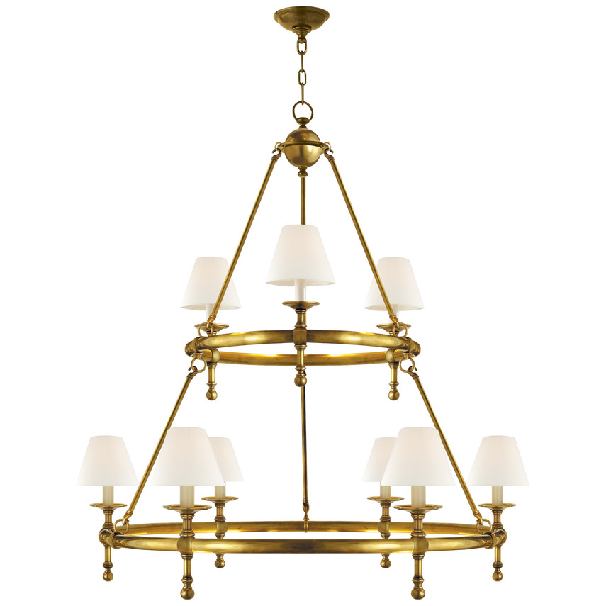 Classic Two-Tier Ring Chandelier | Visual Comfort