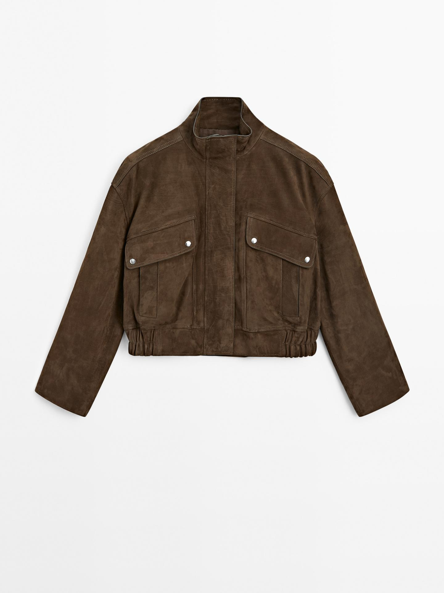 Nubuck suede leather jacket | Massimo Dutti US