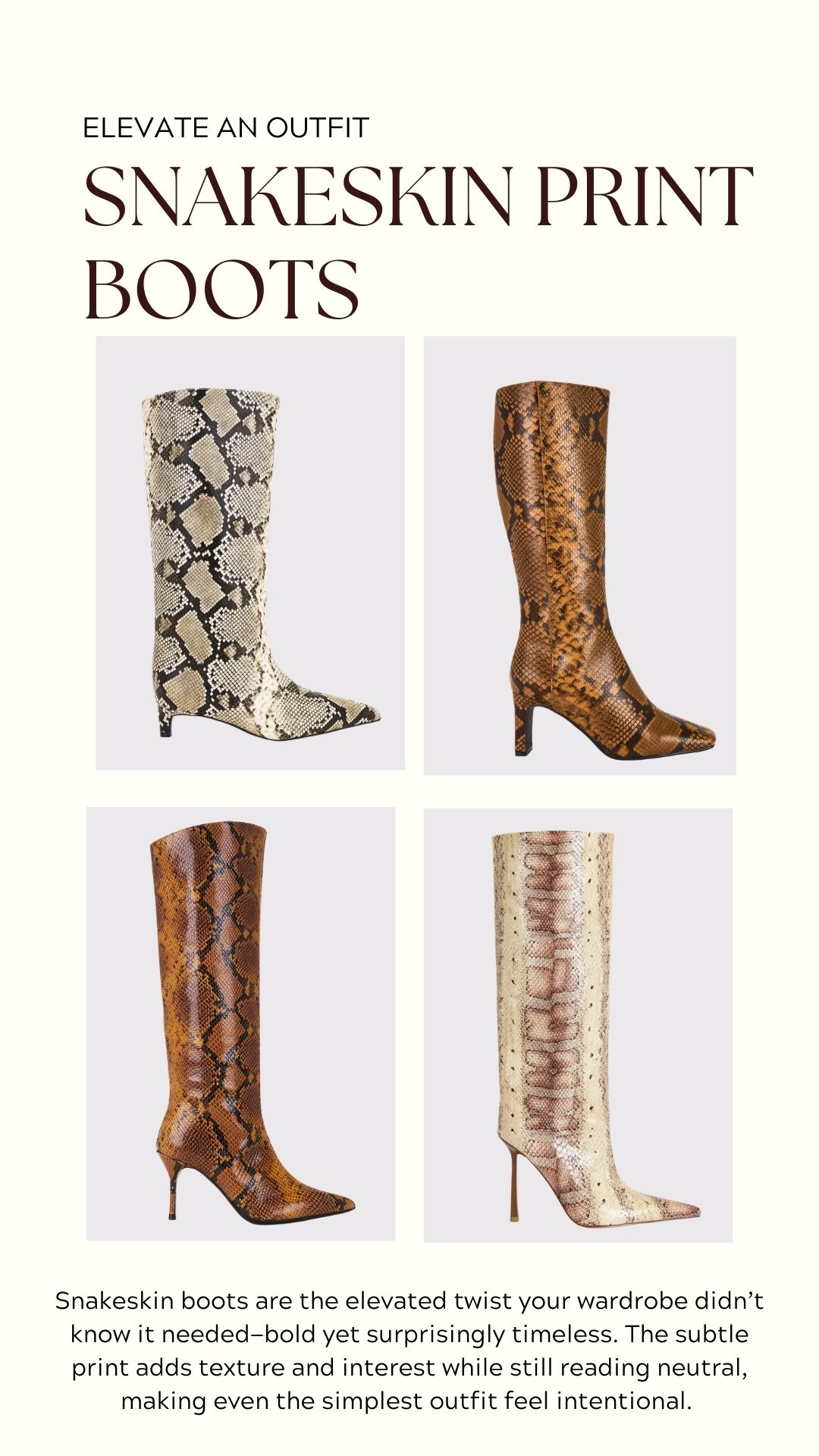 Linked my top snakeskin boots below 

#LTKootd #LTKPetite #LTKTravel