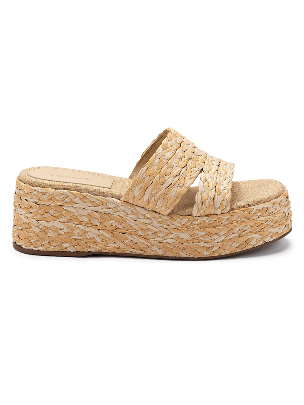 Ash Braided Raffia Flatform Sandals | Saks Fifth Avenue