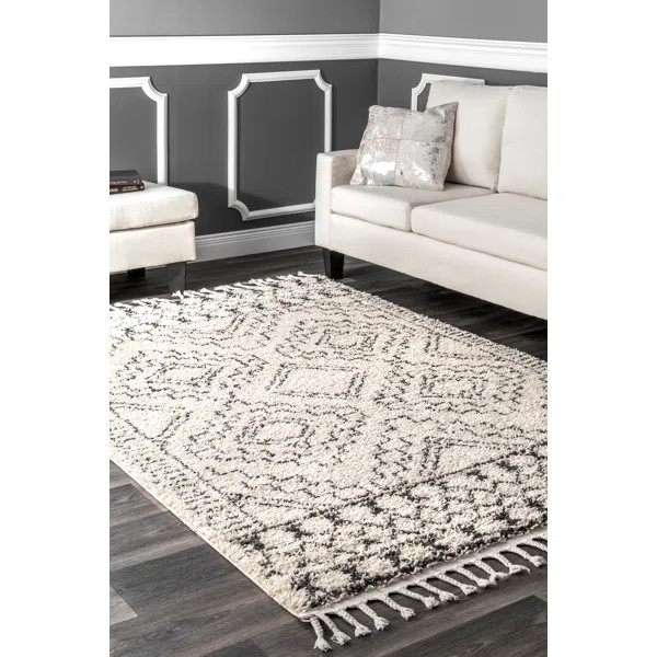 Lydia Southwestern Cream/Charcoal Area Rug | Wayfair North America