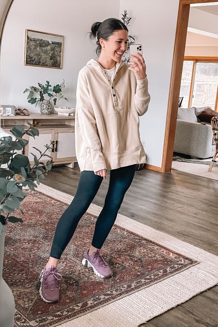 Best tunic sweatshirt from Amazon fashion! Small for me
Aerie leggings have spanx like compression but half the cost 👌🏽
Nike sneakers are THE comfiest!

 #ltkspringsale
#ltkstyletip
#ltkfitness

#LTKshoecrush #LTKfindsunder50 #LTKfindsunder100