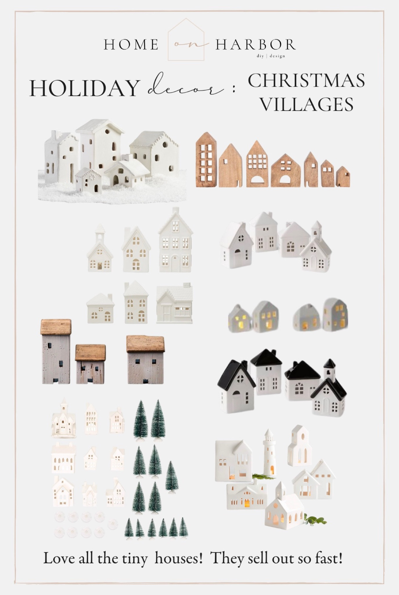 Christmas villages, ceramic houses, holiday decor. 

#LTKHoliday #LTKSeasonal #LTKhome