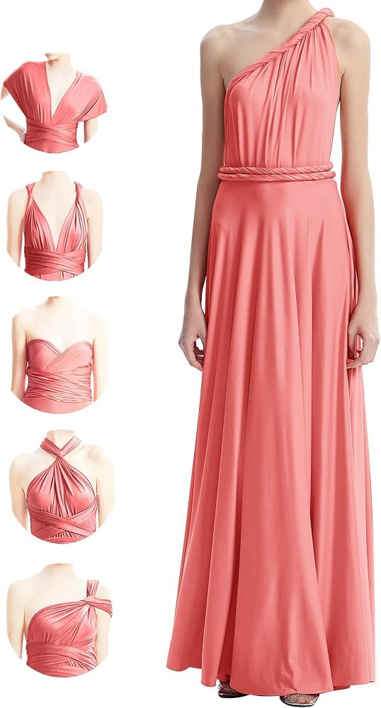 Multi-Way Wrap Infinity Maxi Dress for Bridesmaids & Wedding Guest | Amazon (US)