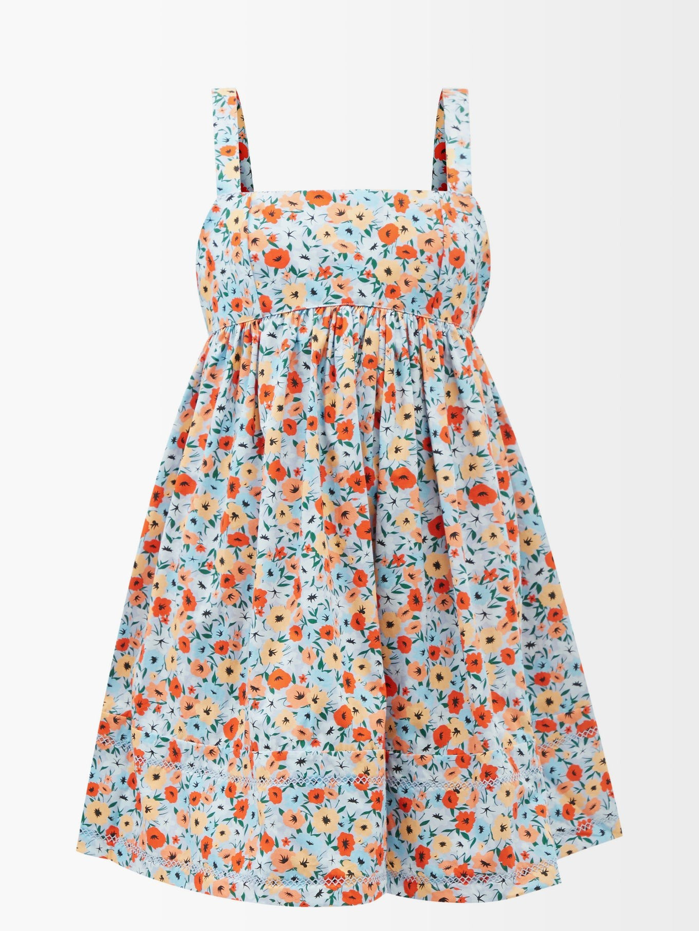 Cienfuegos floral-print cotton-poplin mini dress | Agua by Agua Bendita | Matches (US)