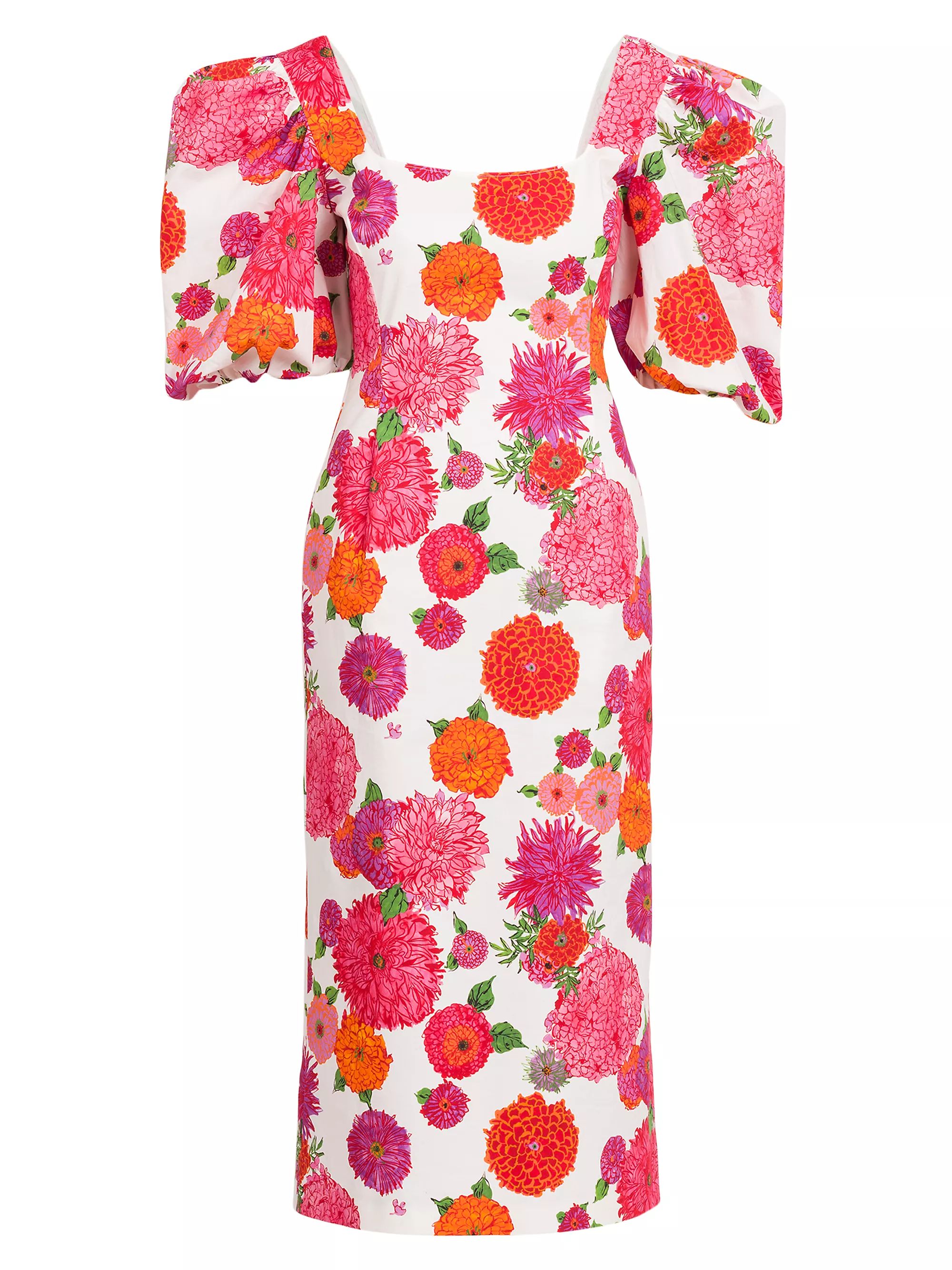 Women's ClothingDressesLa DoubleJEdition 33 Sizzler Puff-Sleeve Midi-Dress$356.24$950Color GynSiz... | Saks Fifth Avenue