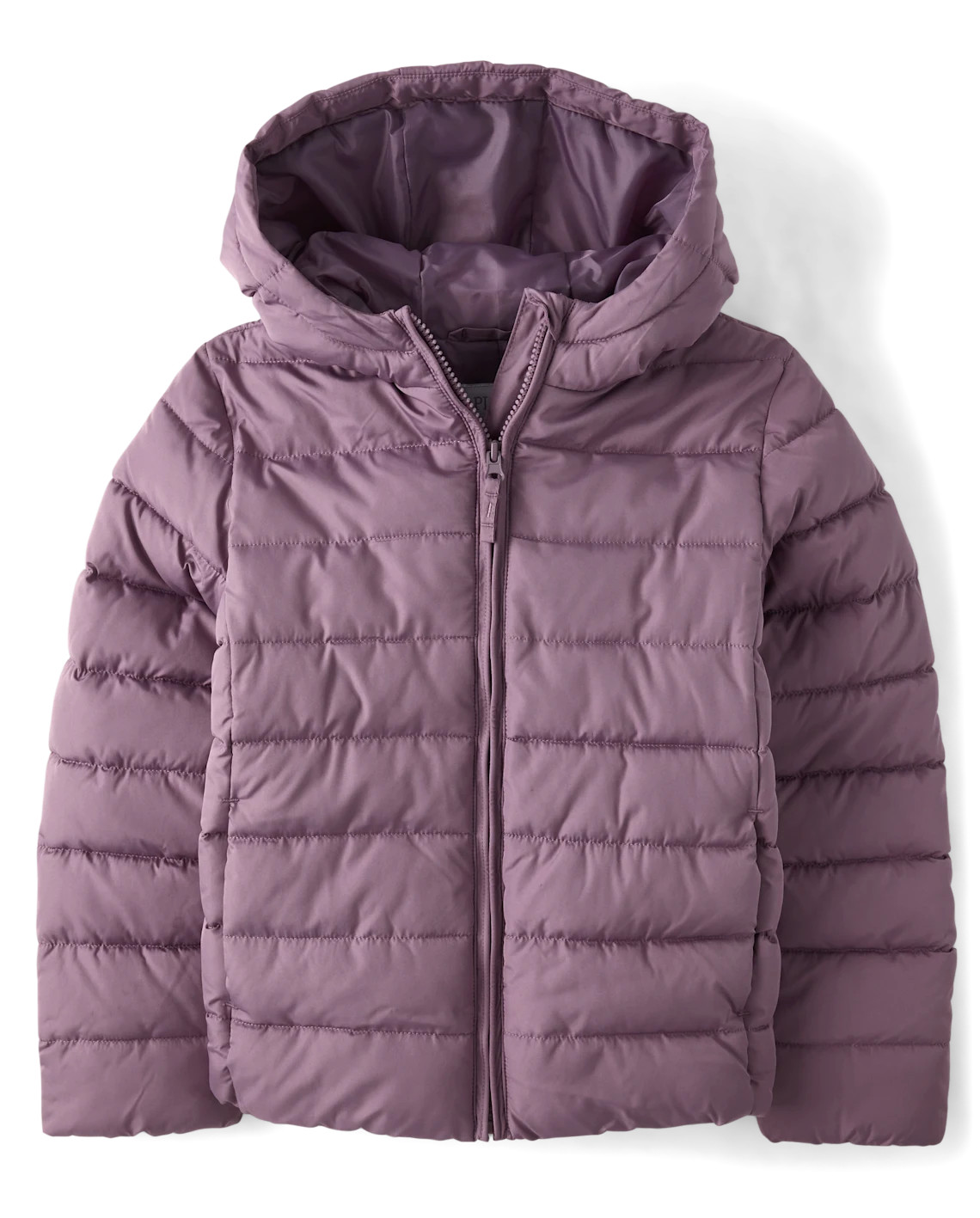Girls Hooded Puffer Jacket - purple | The Children's Place