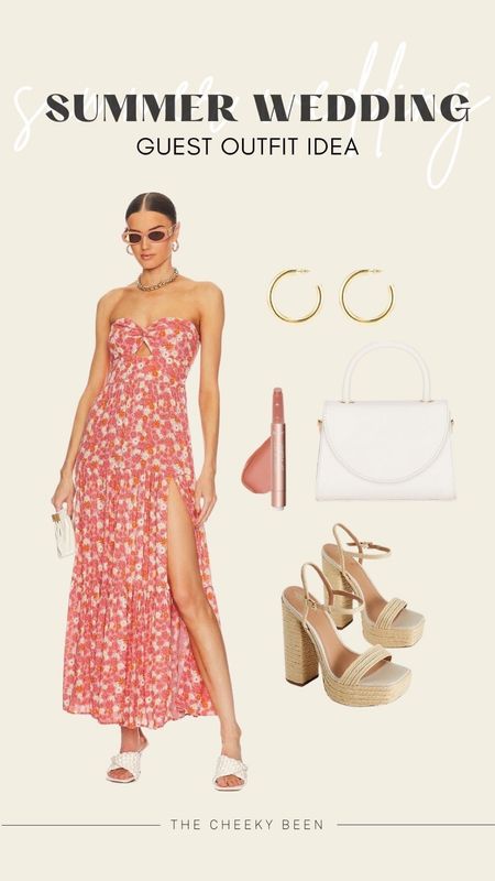 Summer wedding guest outfit! I'm loving this Revolve dress and express heels perfect for a warm weather wedding look! 

#LTKwedding #LTKSeasonal #LTKFind