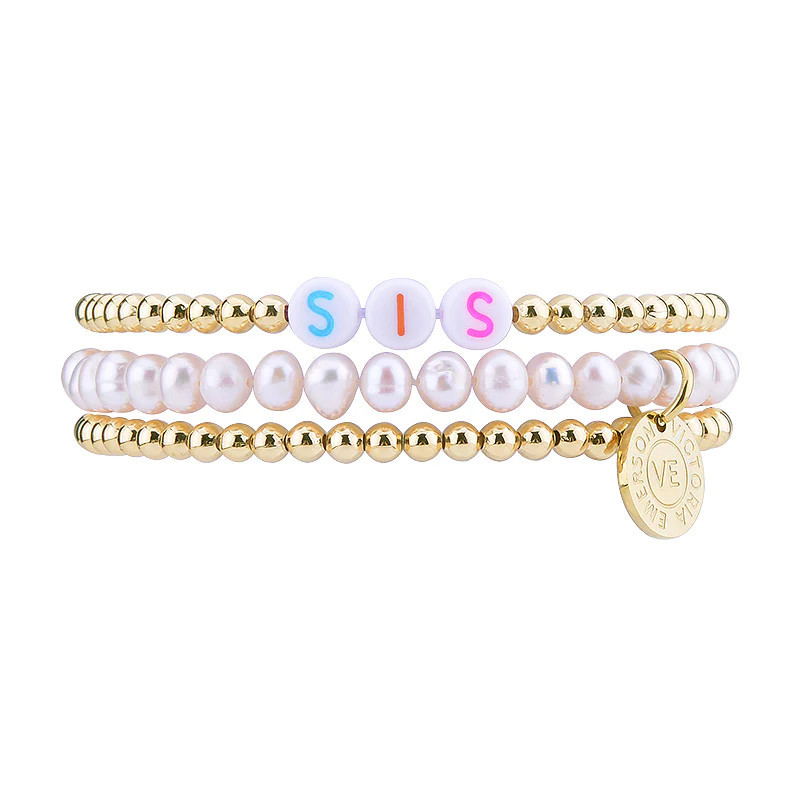 Colorful Sis Stacking Bracelet Set | Victoria Emerson