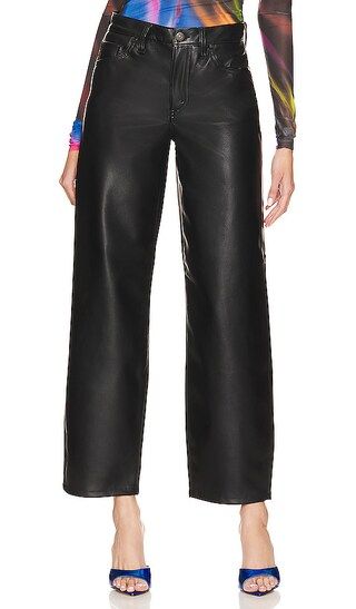 Faux Leather Baggy Dad Pant in Slippery Slope | Revolve Clothing (Global)