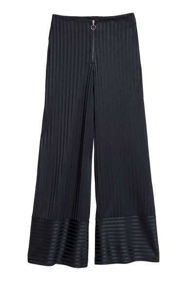 H & M - Wide-leg Pants - Blue | H&M (US + CA)