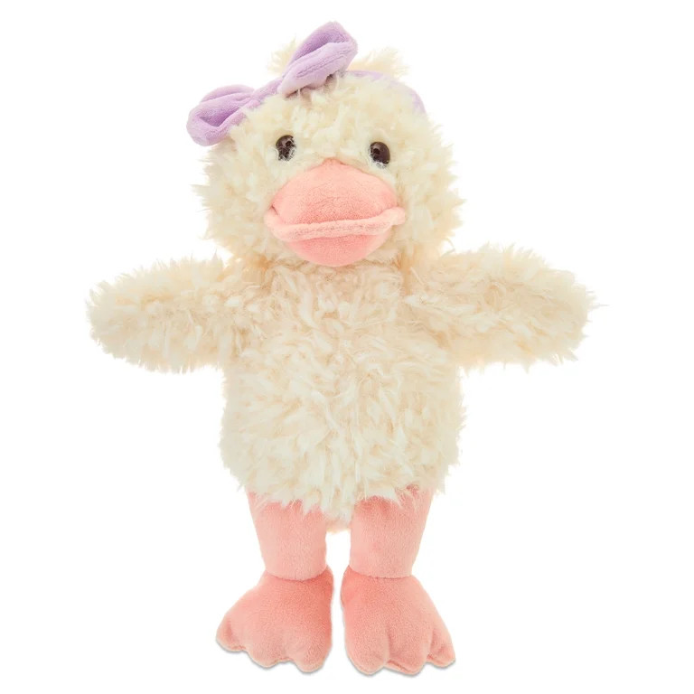 Medium Duck with Bow Plush, Cream and Purple, 11", Easter by Way To Celebrate | Walmart (US)