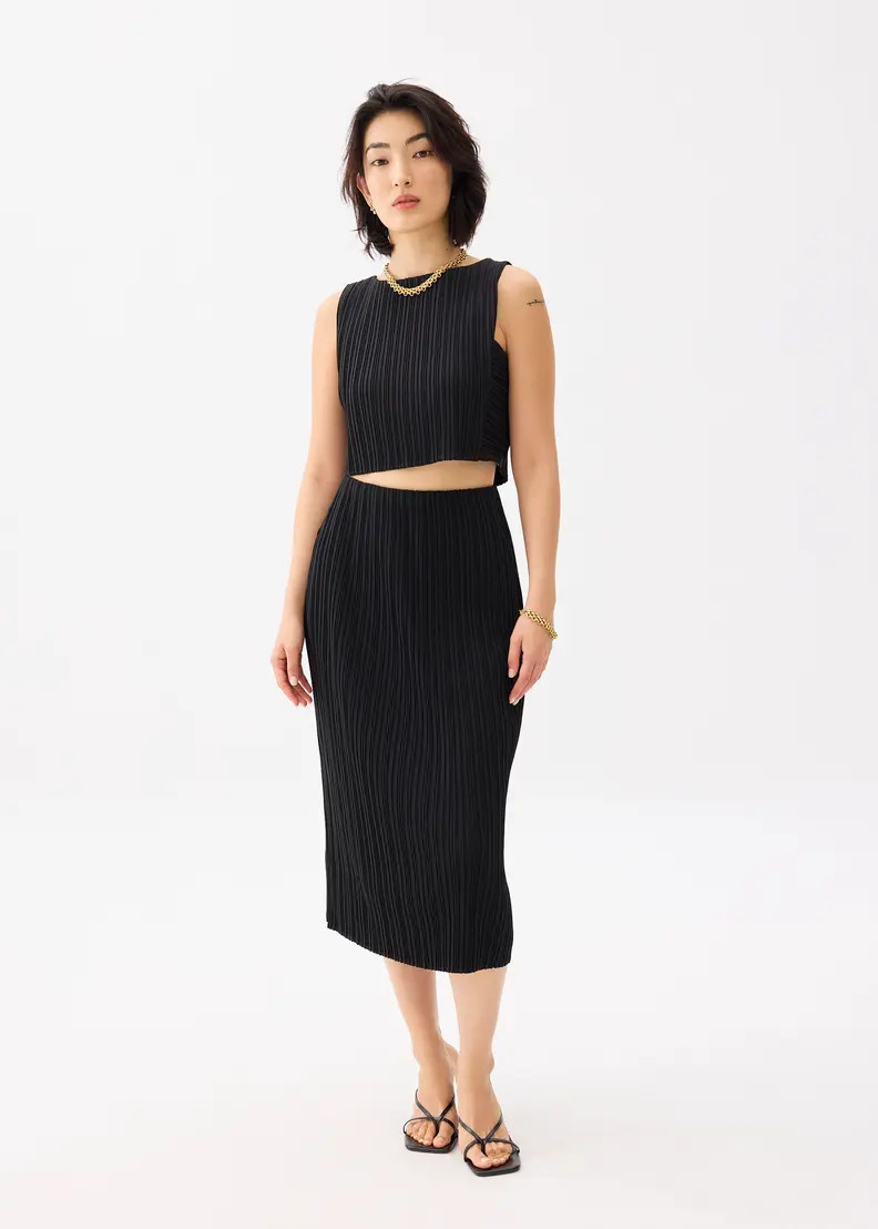 Gym Pleated Column Midi Skirt | LOVEBONITO SINGAPORE PTE LTD